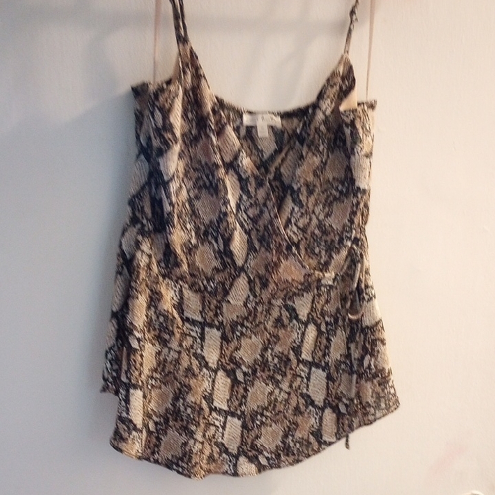 Nine Britton Brown and Tan Snake Print Camisole